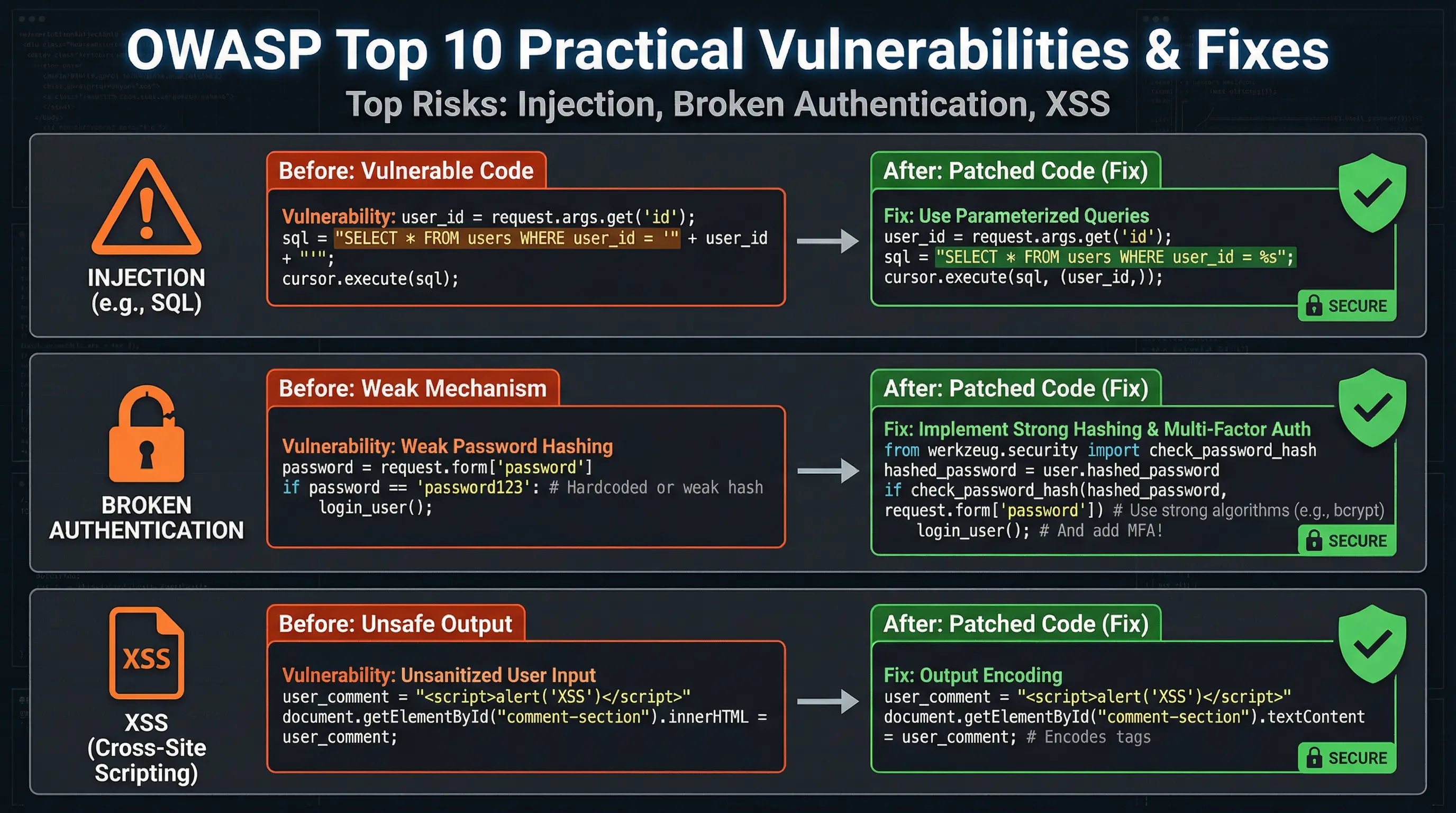 OWASP Top 10: Practical Fixes