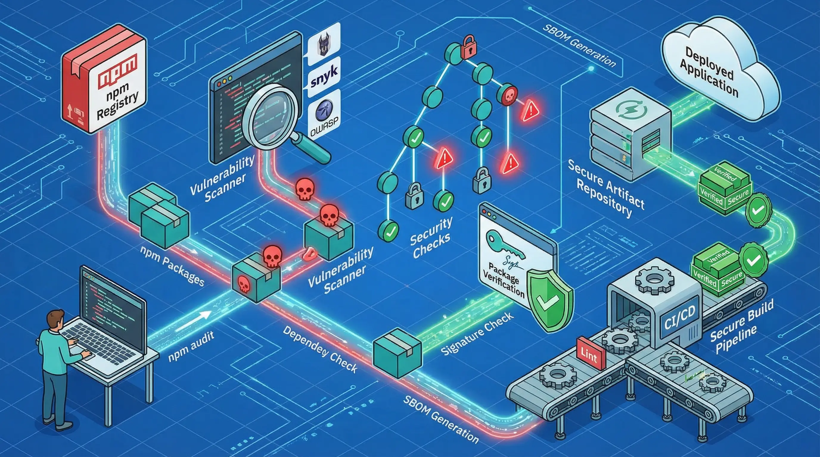 Sécurité de la chaîne d'approvisionnement pour le front-end