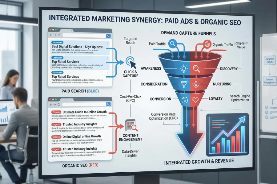 Publicité et SEO : capture intégrée de la demande