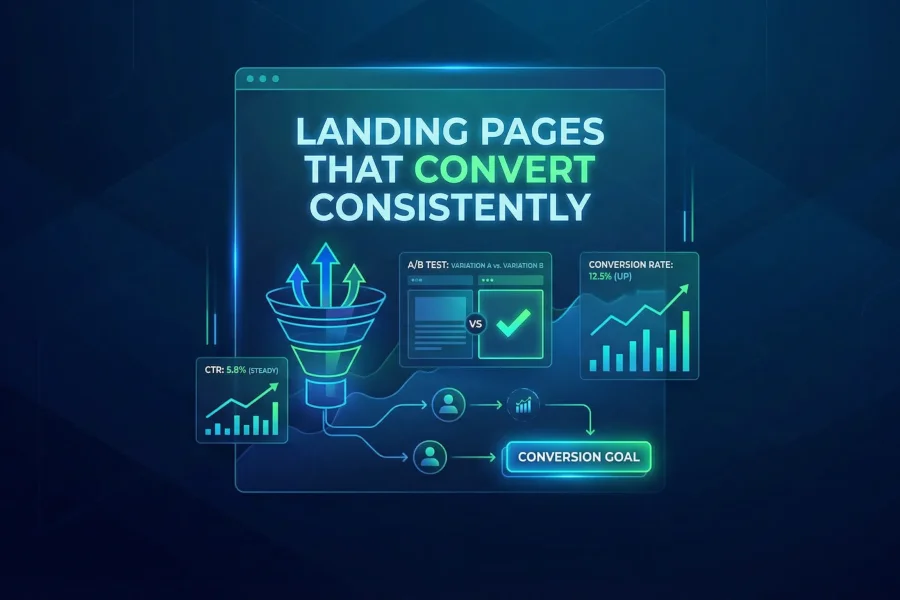 Pages de destination qui convertissent de façon constante