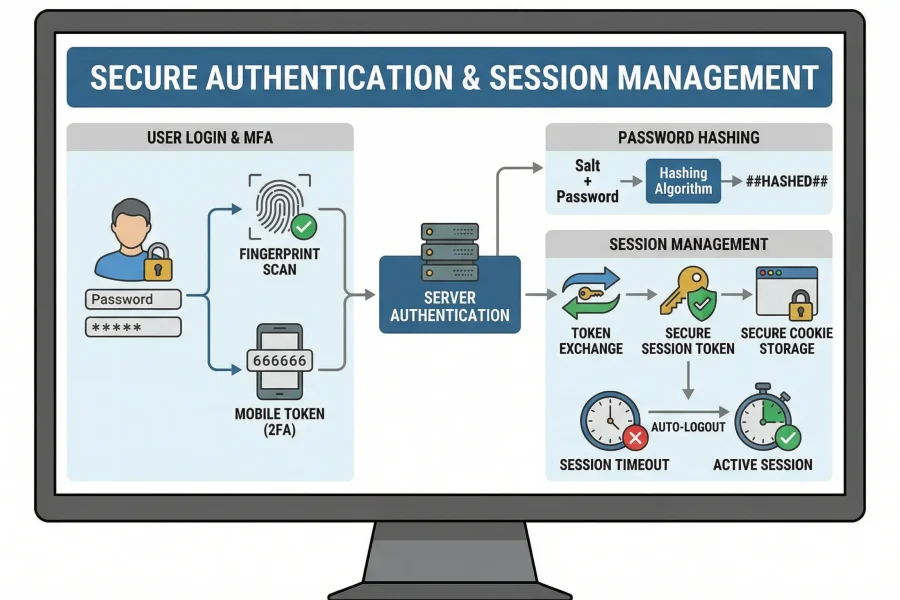 Authentification sécurisée et gestion des sessions